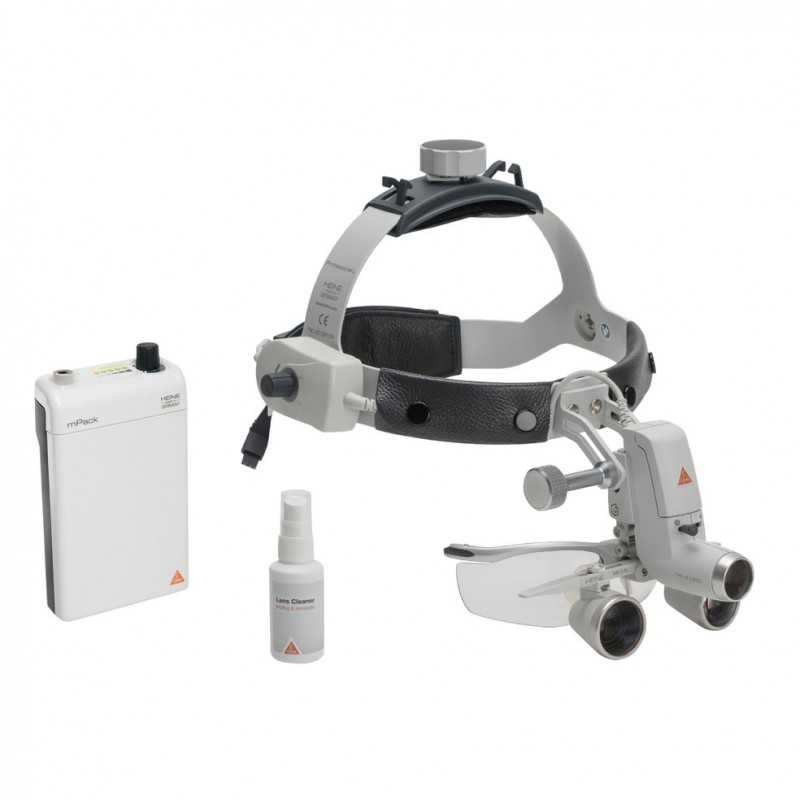 HEINE ML 4 LED HeadLight Kit 11 con occhialini binoculari HR 2.5x/520mm